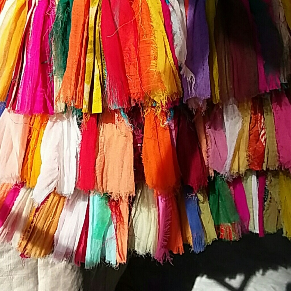 ❤ Funky Fabric Fringe Fabulous Festival Bag - Picture 6 of 8